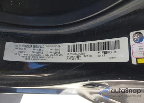 2014 Chrysler 200 Touring z USA, uszkodzony, nr VIN 1C3BCBEB3EN153329